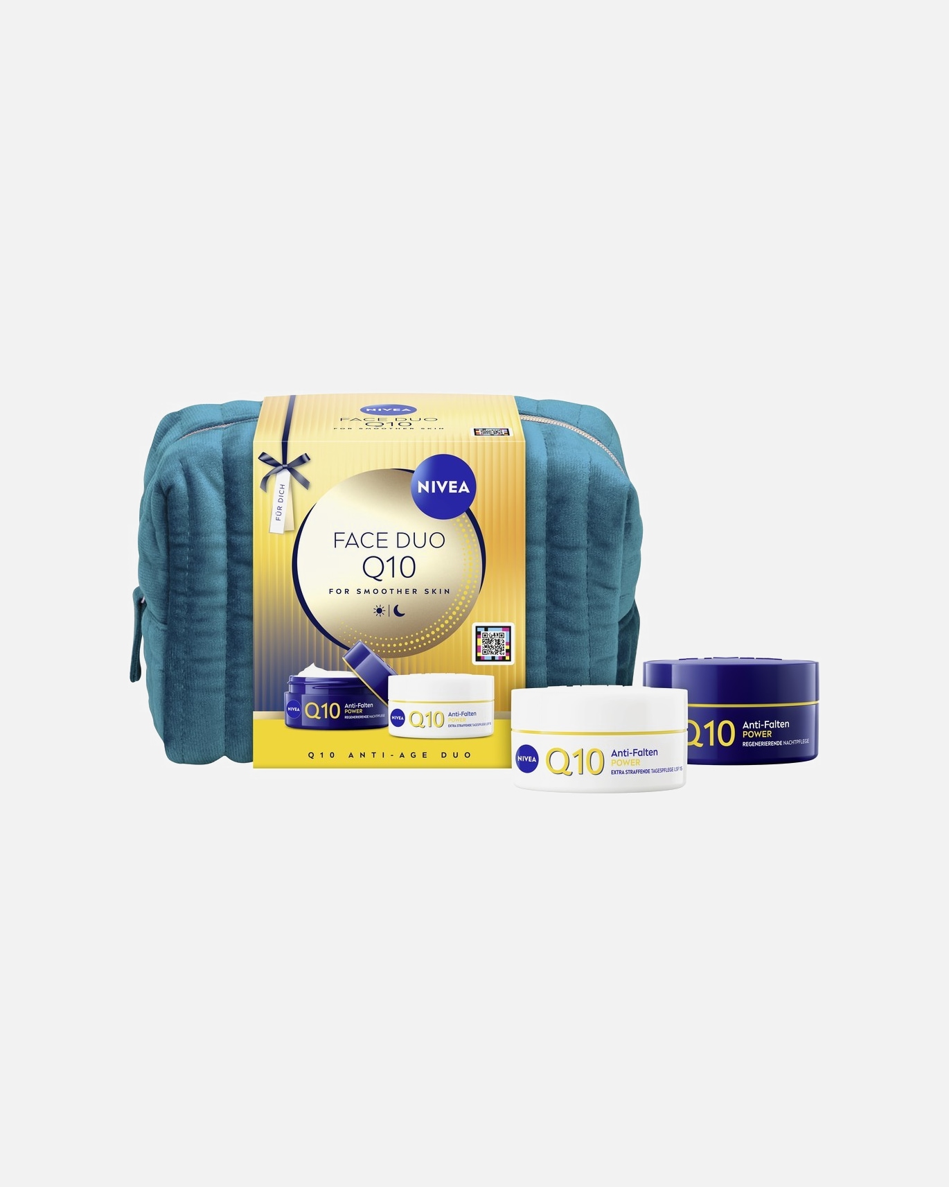 Gesichtspflegeset für Unisex NIVEA Q10 Anti-Falten Duo Tagespflege LSF15 und Nachtpflege 1 Stück
