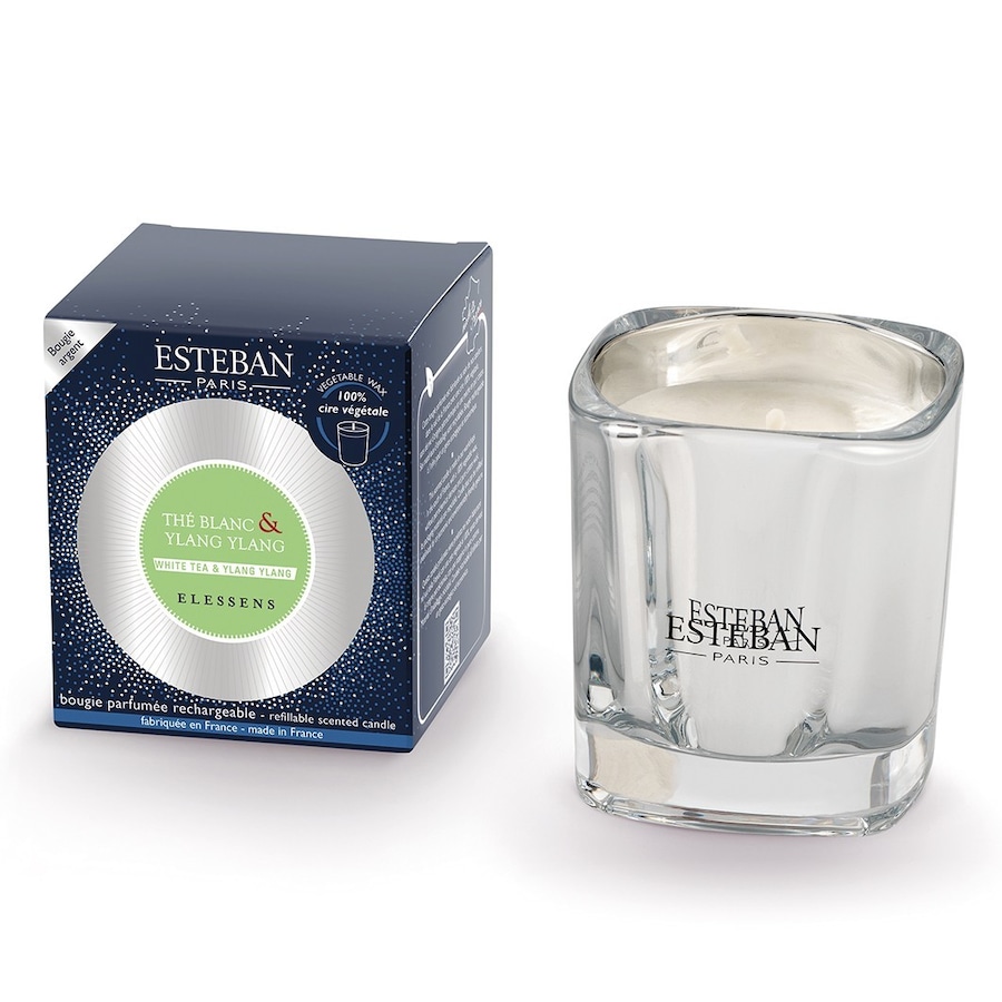 Esteban Nachfüllbare Duftkerze WEIßER TEE & YLANG-YLANG Raumduft 170 g