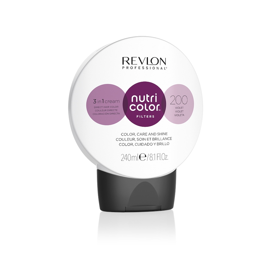 Revlon Professional Nutri Color 3 in 1 Cream Nr. 200 Haarbalsam - VIOLET 240 ml Schwarz