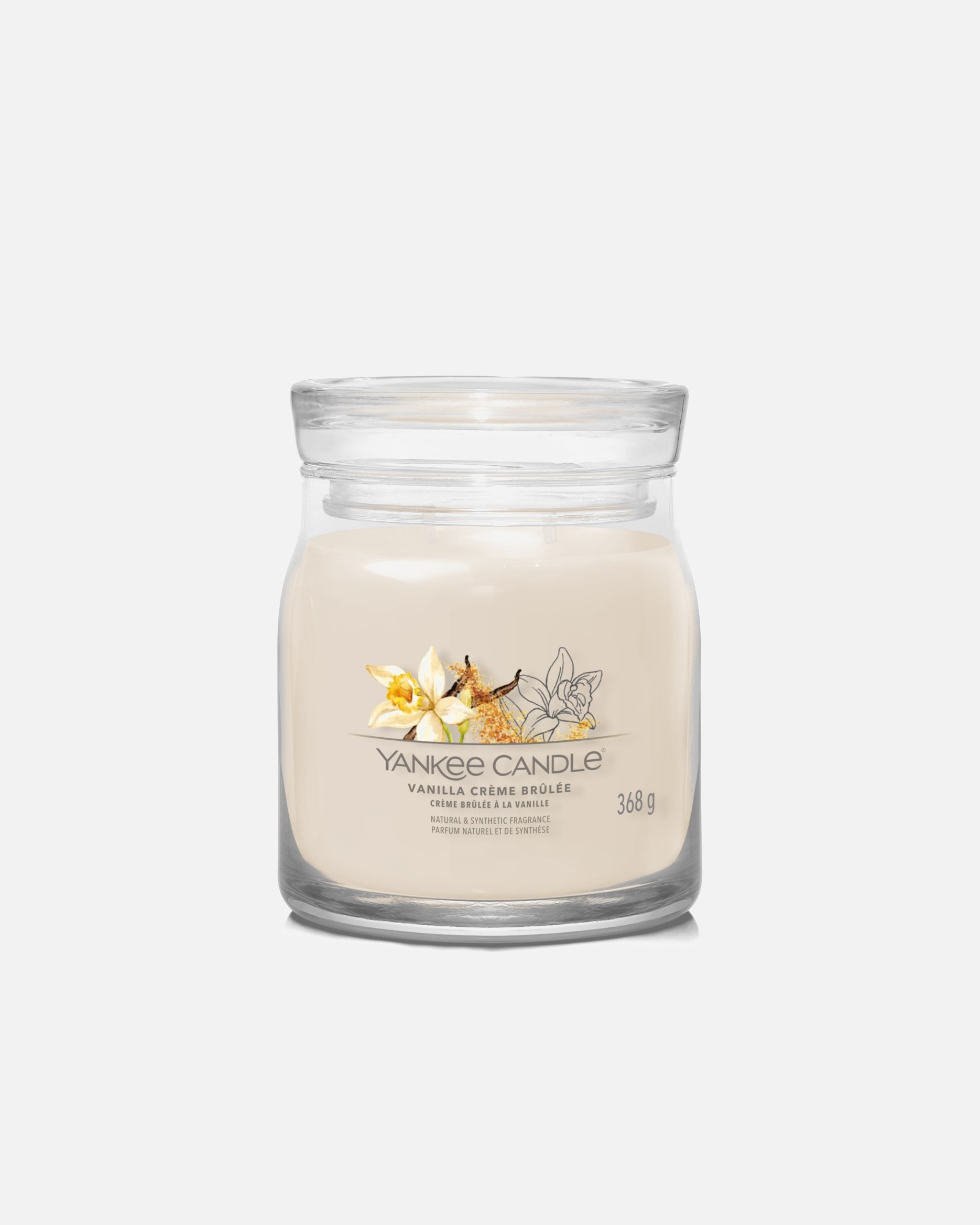 Kerze für Unisex YANKEE CANDLE Default Brand Line Vanilla Crème Brûlée 368 g - Signature