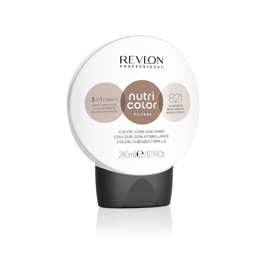 Revlon Professional Nutri Color 3 in 1 Cream Nr. 821 Haartönung - SILVER BEIGE 240 ml Braun
