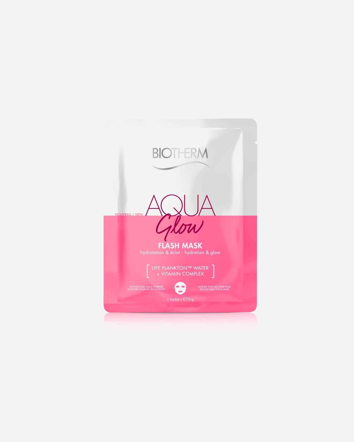 Feuchtigkeitsmaske für Unisex Biotherm Aquasource Aqua Glow Flash 50 ml