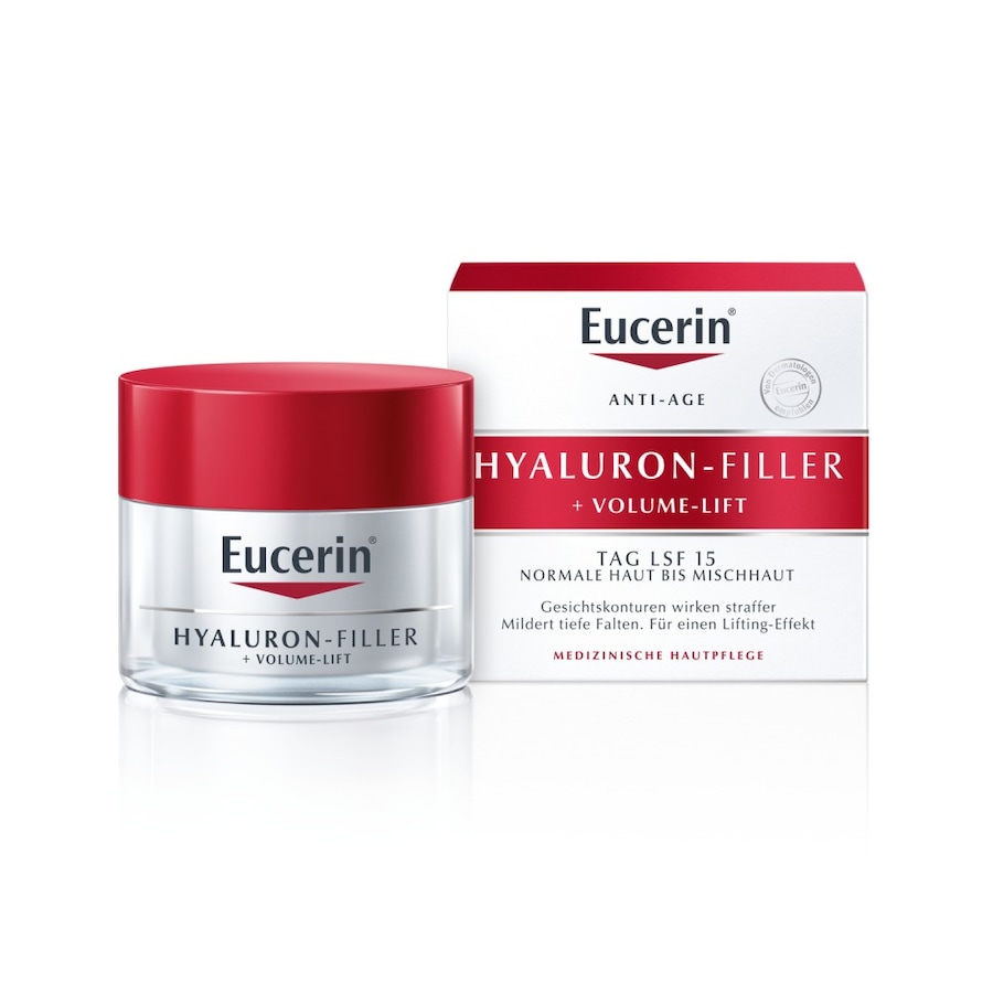 Eucerin Hyaluron-Filler + Volume-Lift Tagespflege für normale Haut bis Mischhaut Anti-Aging Pflege 50 ml