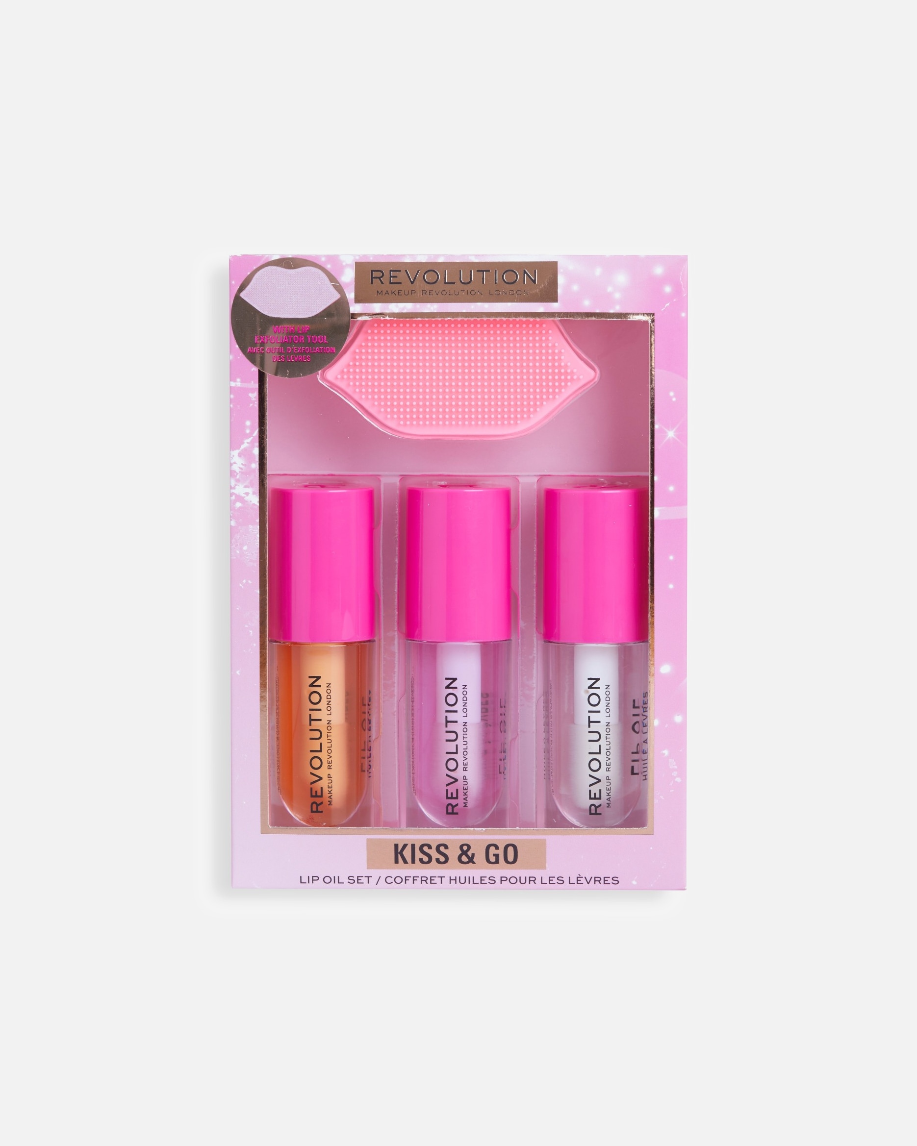 Lippenöl für Unisex REVOLUTION Kiss & Go Glaze Lip Care Gift Set 1 Stk.