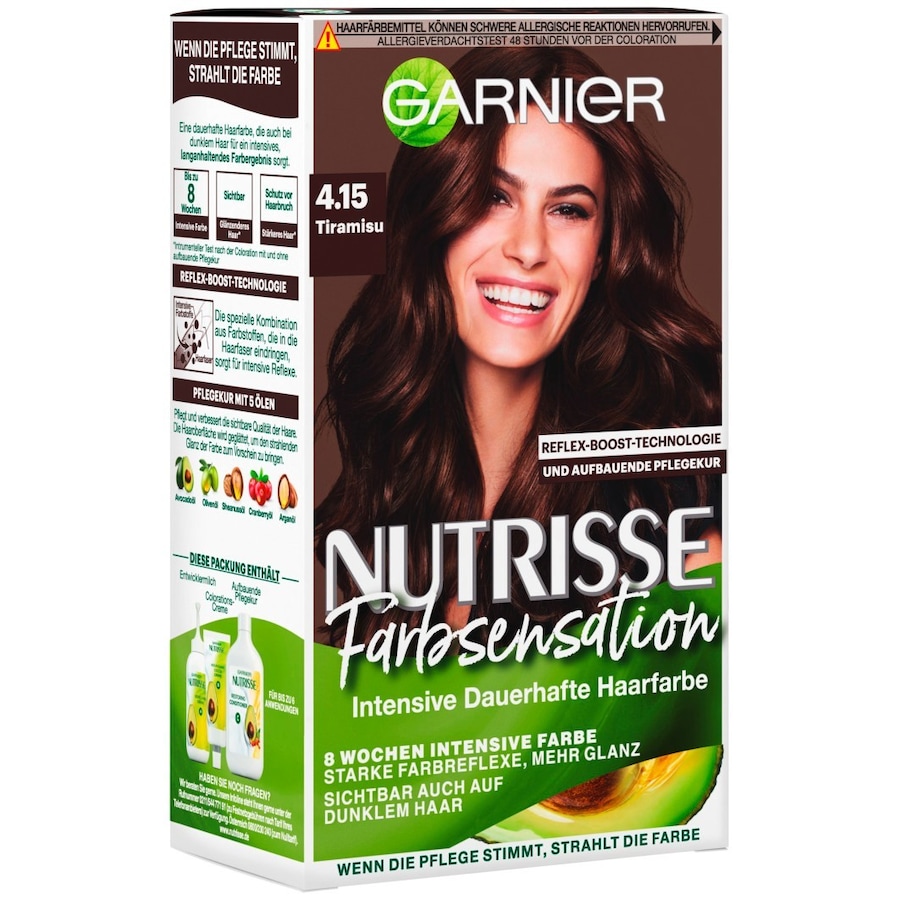 Garnier Nutrisse Farbsensation Haarfarbe 4.15 - Tiramisu Braun
