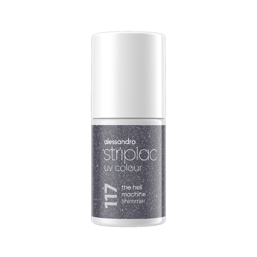 Alessandro Striplac Uv Colour UV-Nagellack The Hell Machine Shimmer 6.5 ml Grau