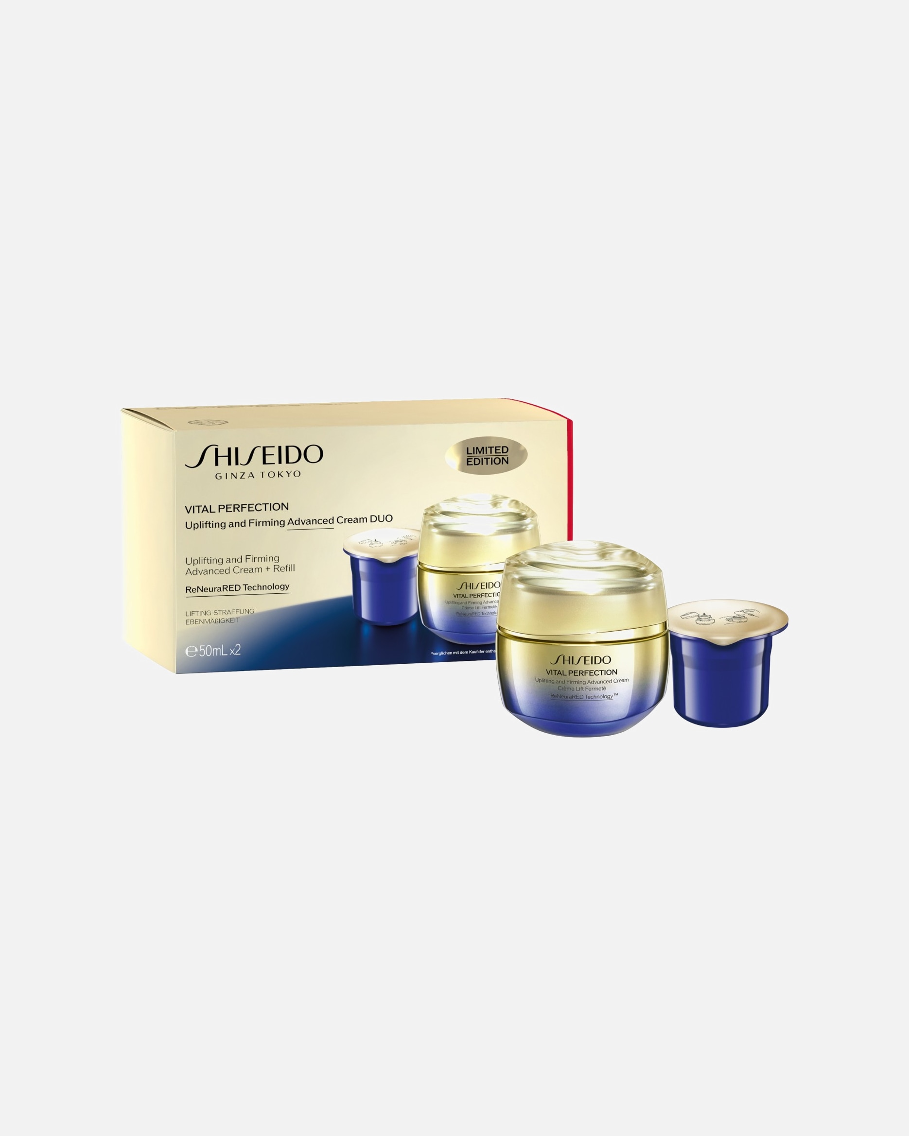 Gesichtspflegeset für Weiblich Shiseido VITAL PERFECTION ADVANCED CREAM DUO SET 1 Stück