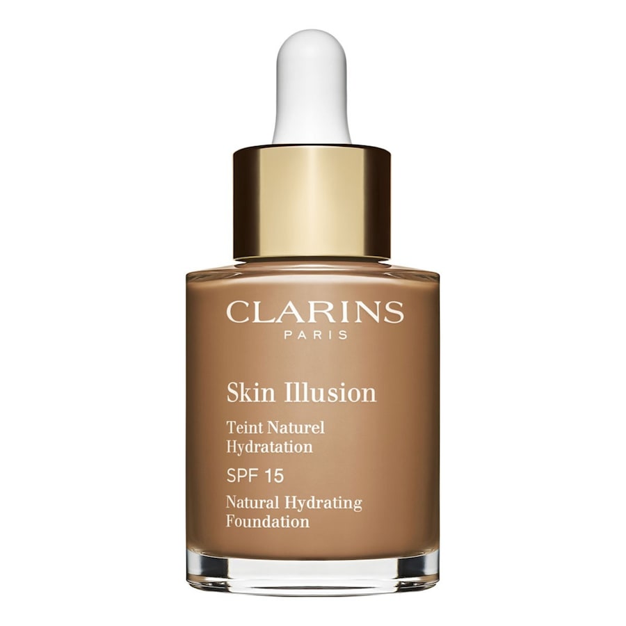 Clarins Skin Illusion SPF 15 Foundation 113 - CHESTNUT 30 ml Hellbraun