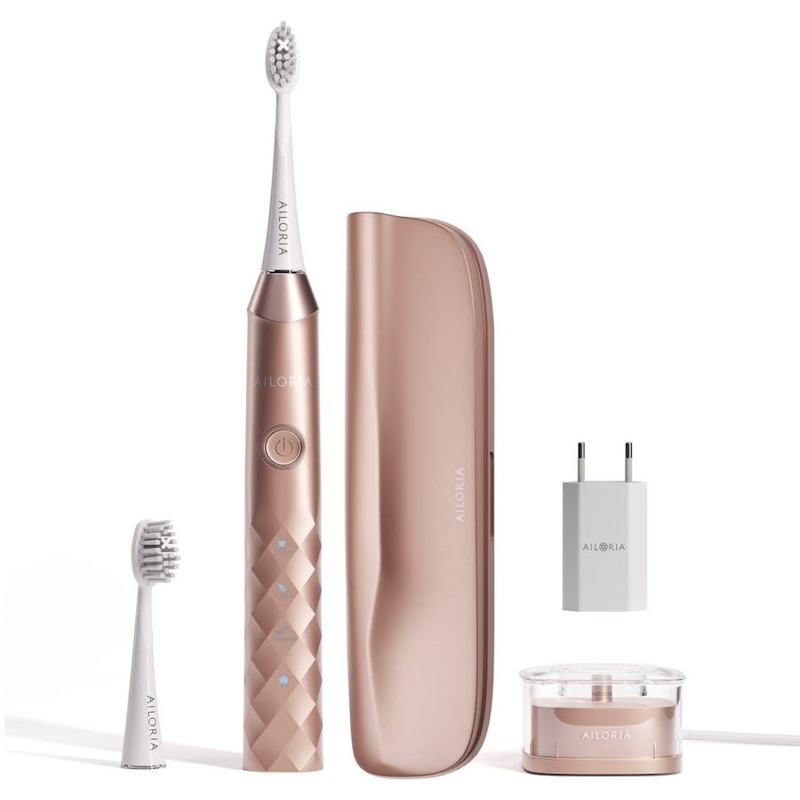Ailoria Shine Bright USB-Schallzahnbürste Rosegold Limited Edition Elektrische Zahnbürste