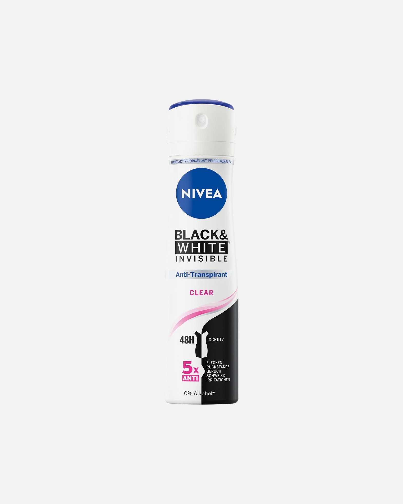 Deodorant für Unisex NIVEA Antitranspirant Black&White Invisible 150 ml