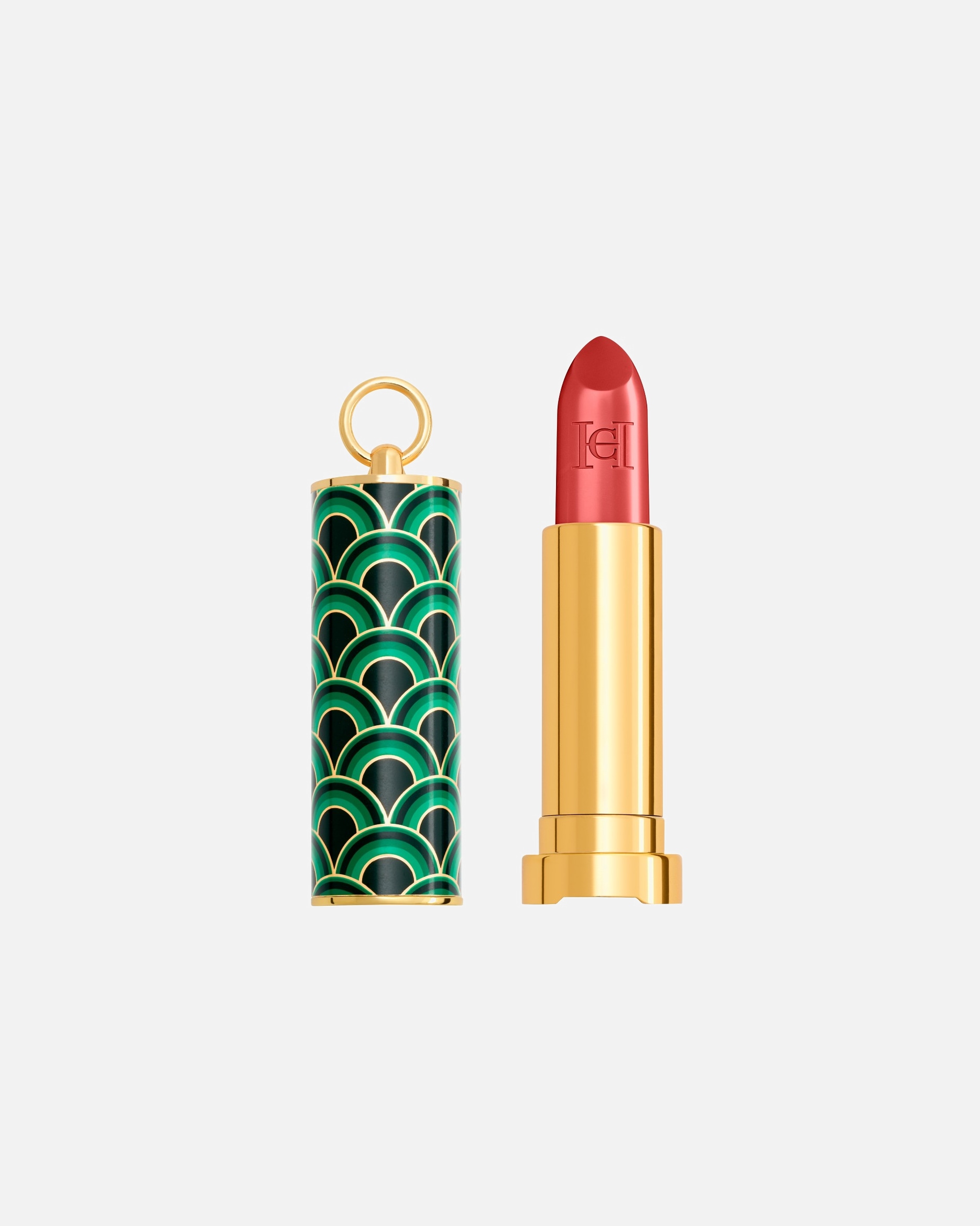 Lippen Make-up Set für Weiblich Carolina Herrera Fabulous Kiss Lipstick + Cap Duo SATIN 373 PINK AURA + GREENWAVES CAP