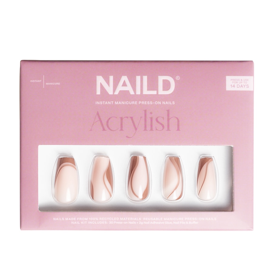 NAILD Brown Swirl Acrylish (Long)Make-up | 1.0 pieces | 18,99 / 1.0 pieces