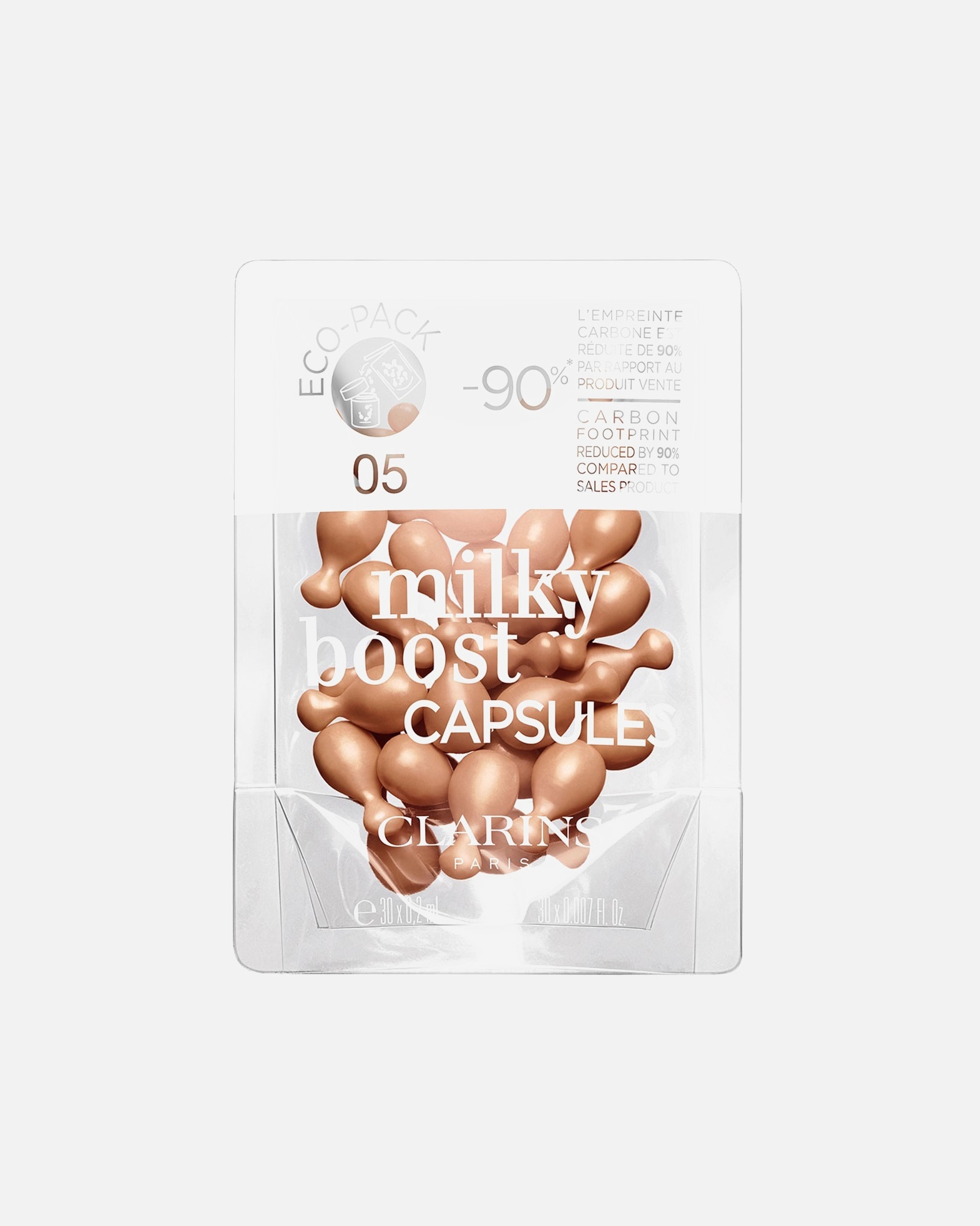 Foundation für Weiblich Clarins Default Brand Line Milky Boost Capsules 05