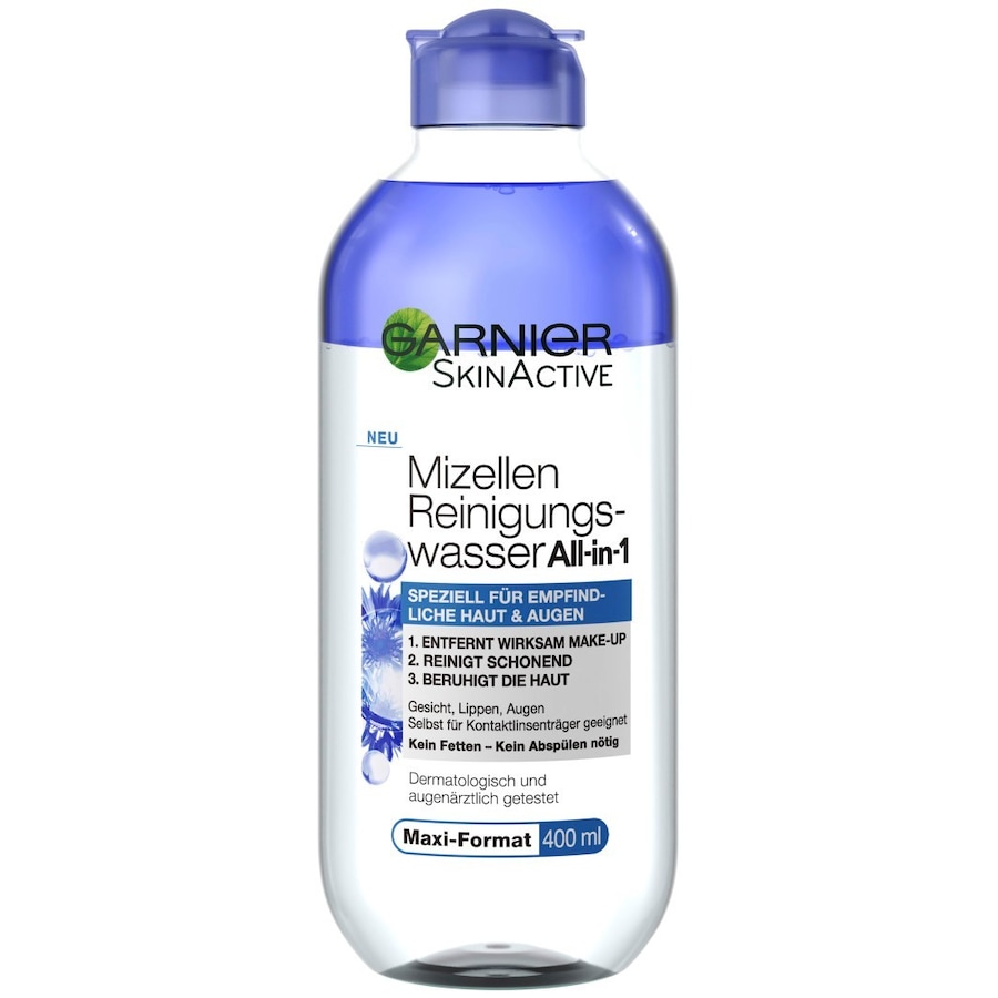 Garnier Skin Active Mizellen Reinigungswasser Sensitiv für empfindliche Haut Mizellenwasser 400 ml Damen