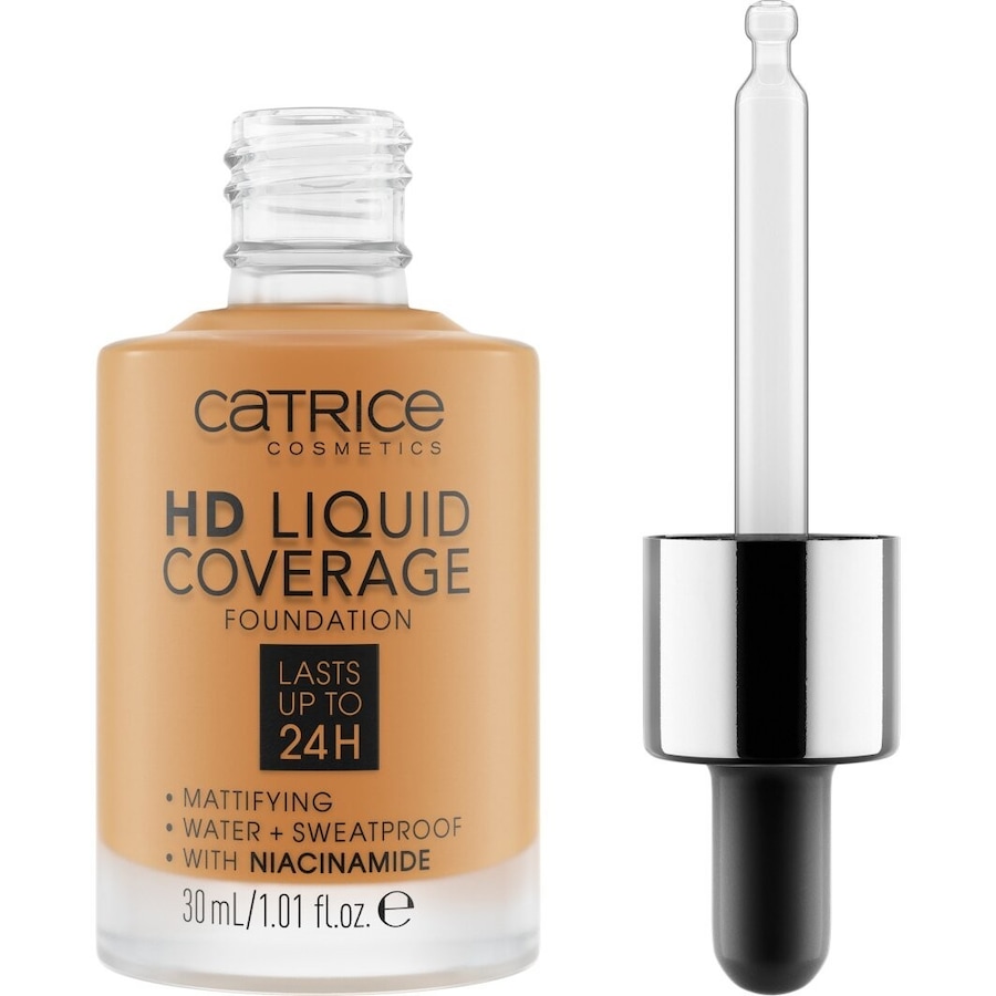 Catrice HD Liquid Coverage Foundation 066 - WARM TOFFEE 30 ml Hellbraun Damen