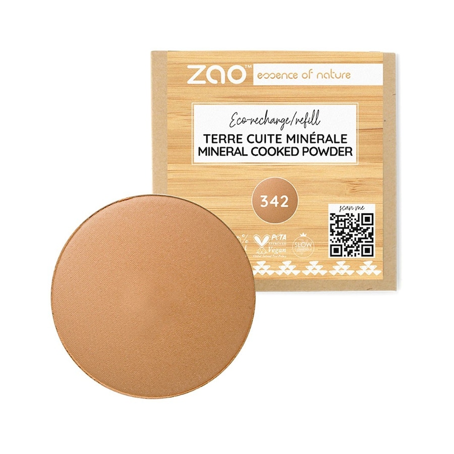 ZAO Bamboo Cooked Powder Matt Bronzer 342 - BRONZE COPPER 15 g Hellbraun