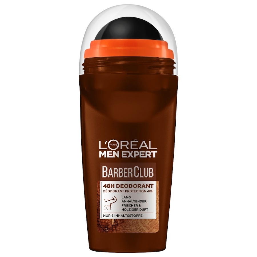 L ́Oréal Men Expert Roll-On Barber Club 48H Anti-Transpirant mit holzigem DuftKörper | 50.0 ml | 59,80 / 1.0 l