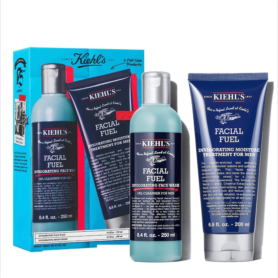 Kiehl’s Facial Fuel Wash & Hydrate Kit Gesichtsreinigungsset Herren