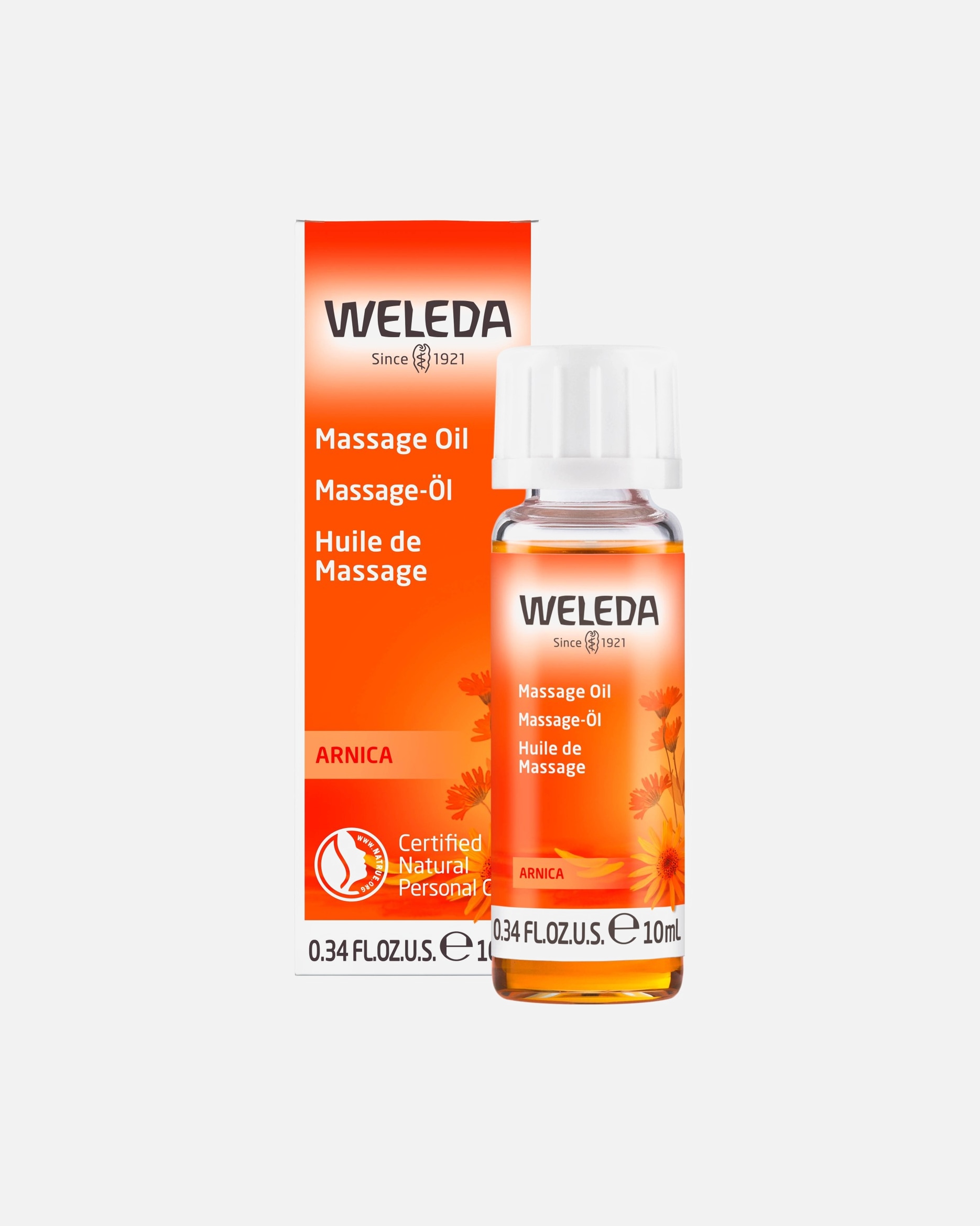 Körperöl für Unisex Weleda Arnika Massage-Öl 10 ml