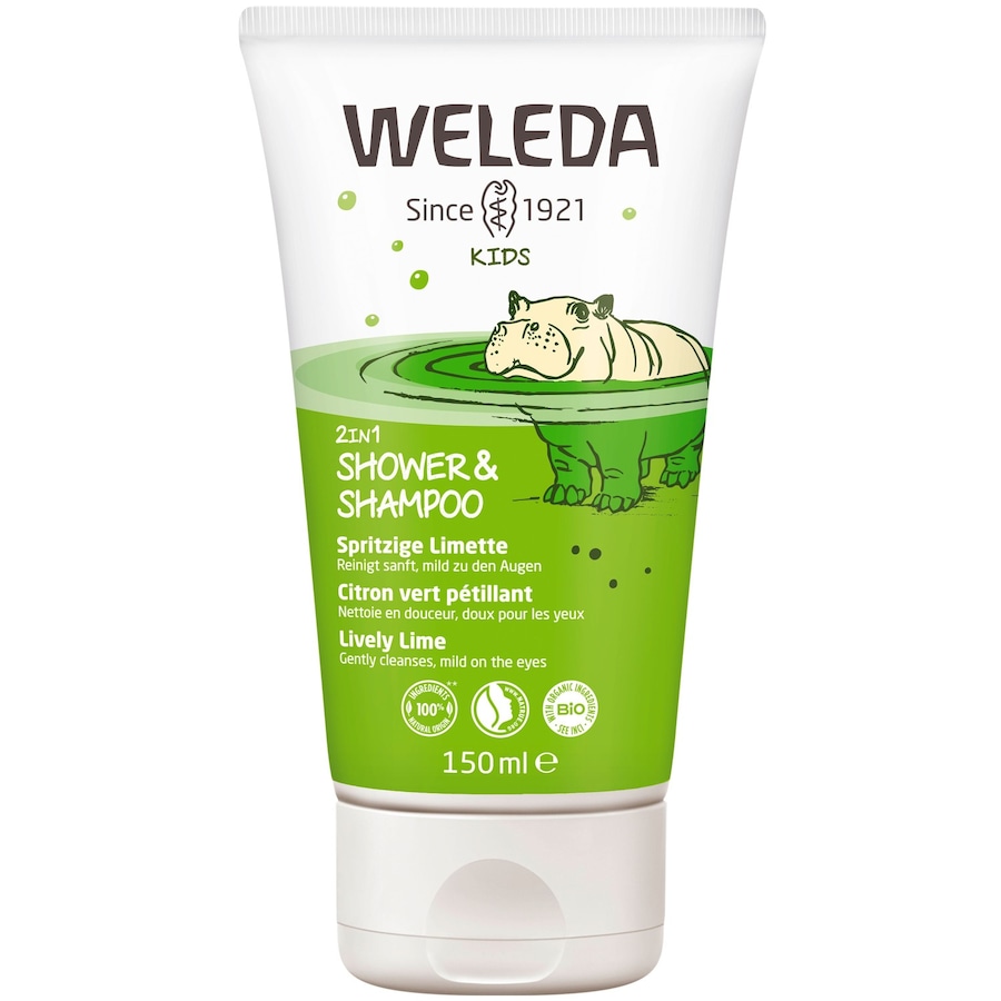 Weleda Kids 2in1 Shower & Shampoo All-in-One Pflege Spritzige Limette 150 ml