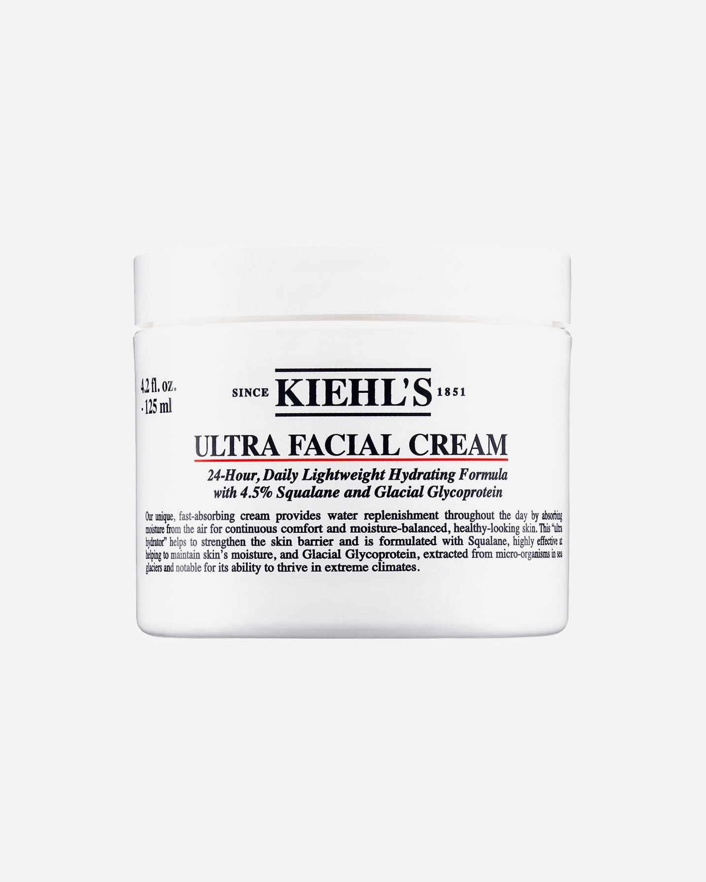Gesichtscreme für Unisex Kiehl’s Ultra Facial Cream Feuchtigkeitscreme 125 ml