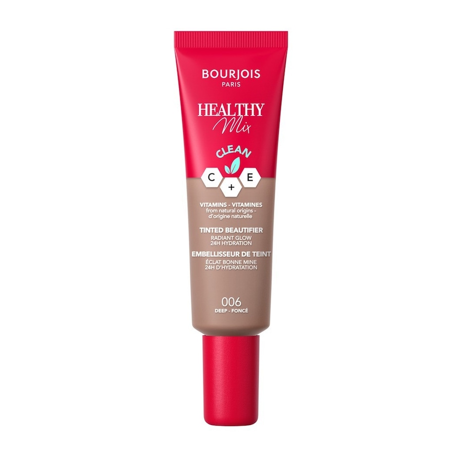 Bourjois Healthy Mix Clean Tinted Beautifier upiększający krem tonujący, nawilżający tint do twarzy, nr 003 Light Medium, 30 ml Foundation Braun Damen