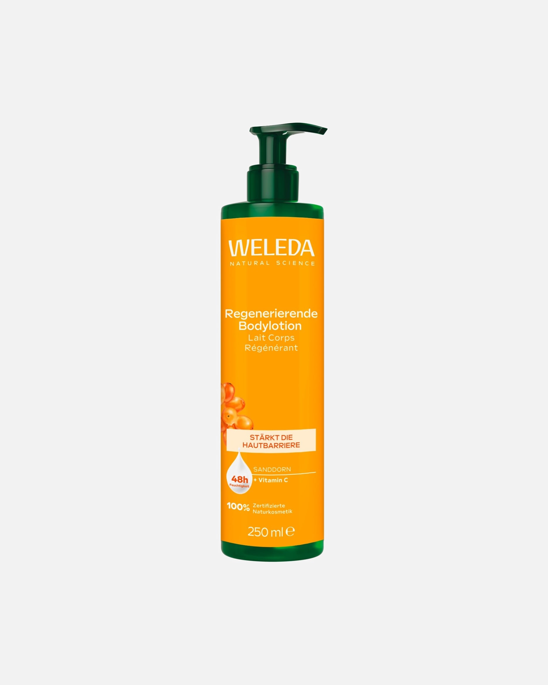 Bodylotion für Unisex Weleda Sanddorn Sanddorn Regenerierend 250 ml