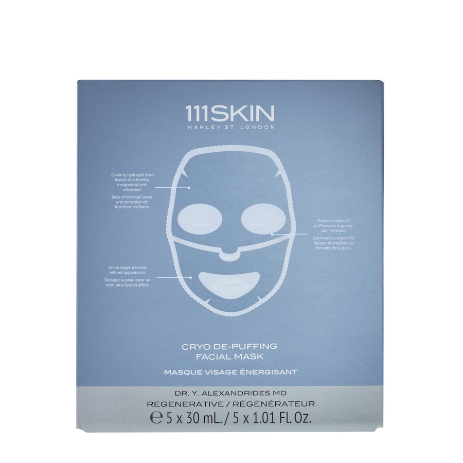 111Skin Cryo De-Puffing Facial Mask Box Tuchmaske 150 ml