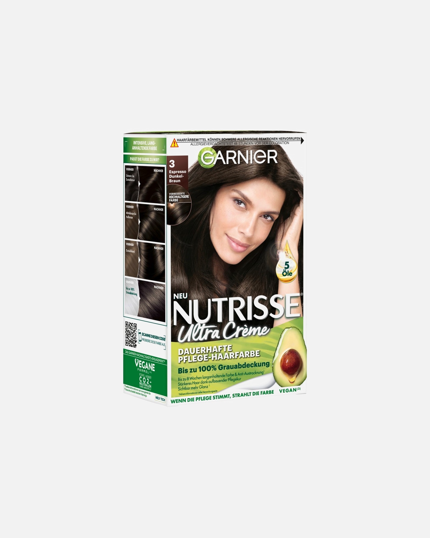 Haarfarbe für Weiblich Garnier Nutrisse Ultra Crème 030