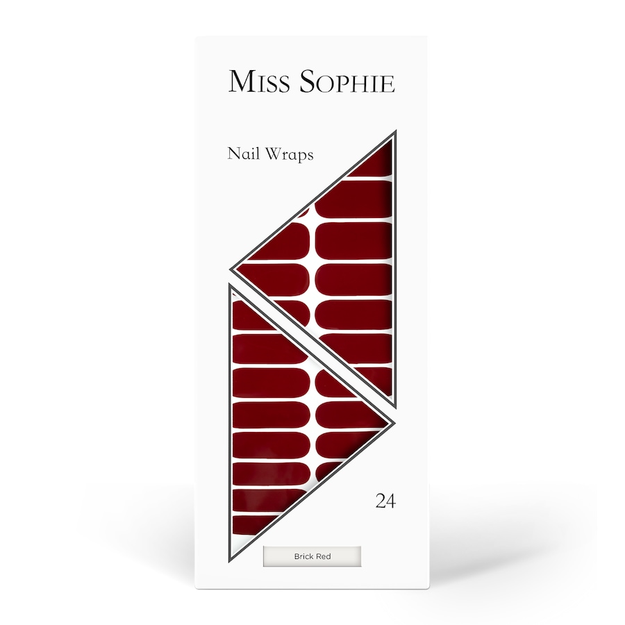 Miss Sophie Brick Red Nagelsticker Dunkelrot