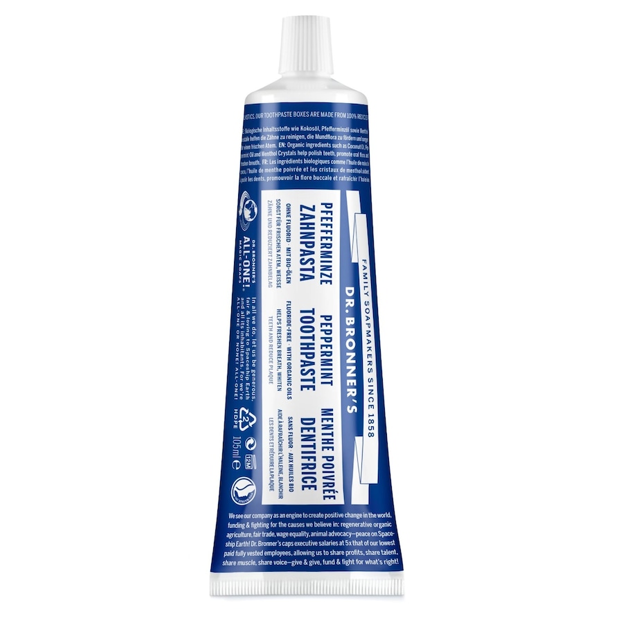 Dr. Bronner's ALL-ONE ZAHNPASTA Pfefferminze Zahnpasta 140 g