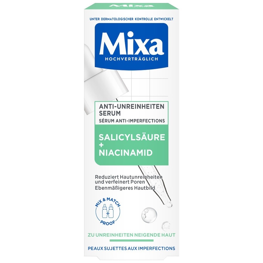 Mixa Salicylsäure + Niacinamid Feuchtigkeitsserum 30 ml