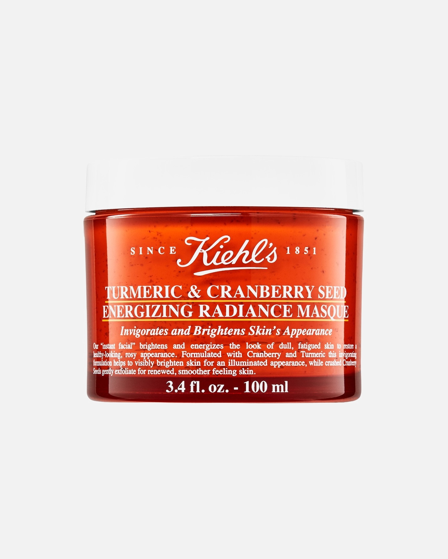 Glow Maske für Unisex Kiehl’s Turmeric & Cranberry Seed Energizing Radiance Masque 100 ml