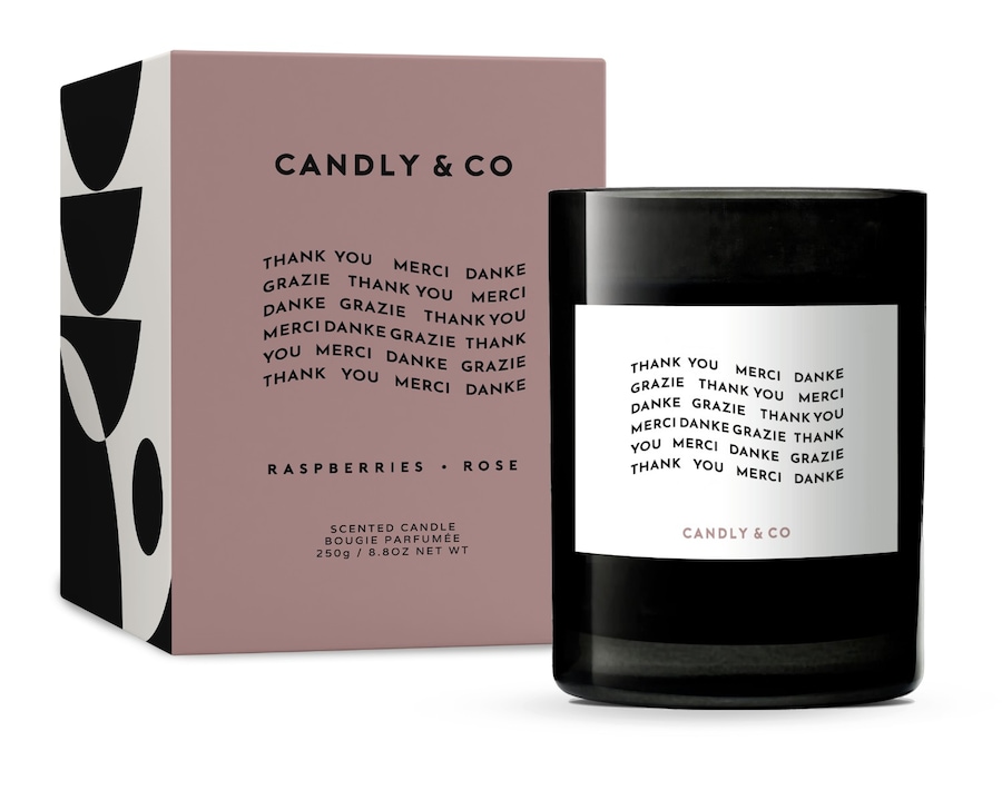 Candly&Co No. 7 Thank you. Merci. Danke. Grazie. Kerze 250 g