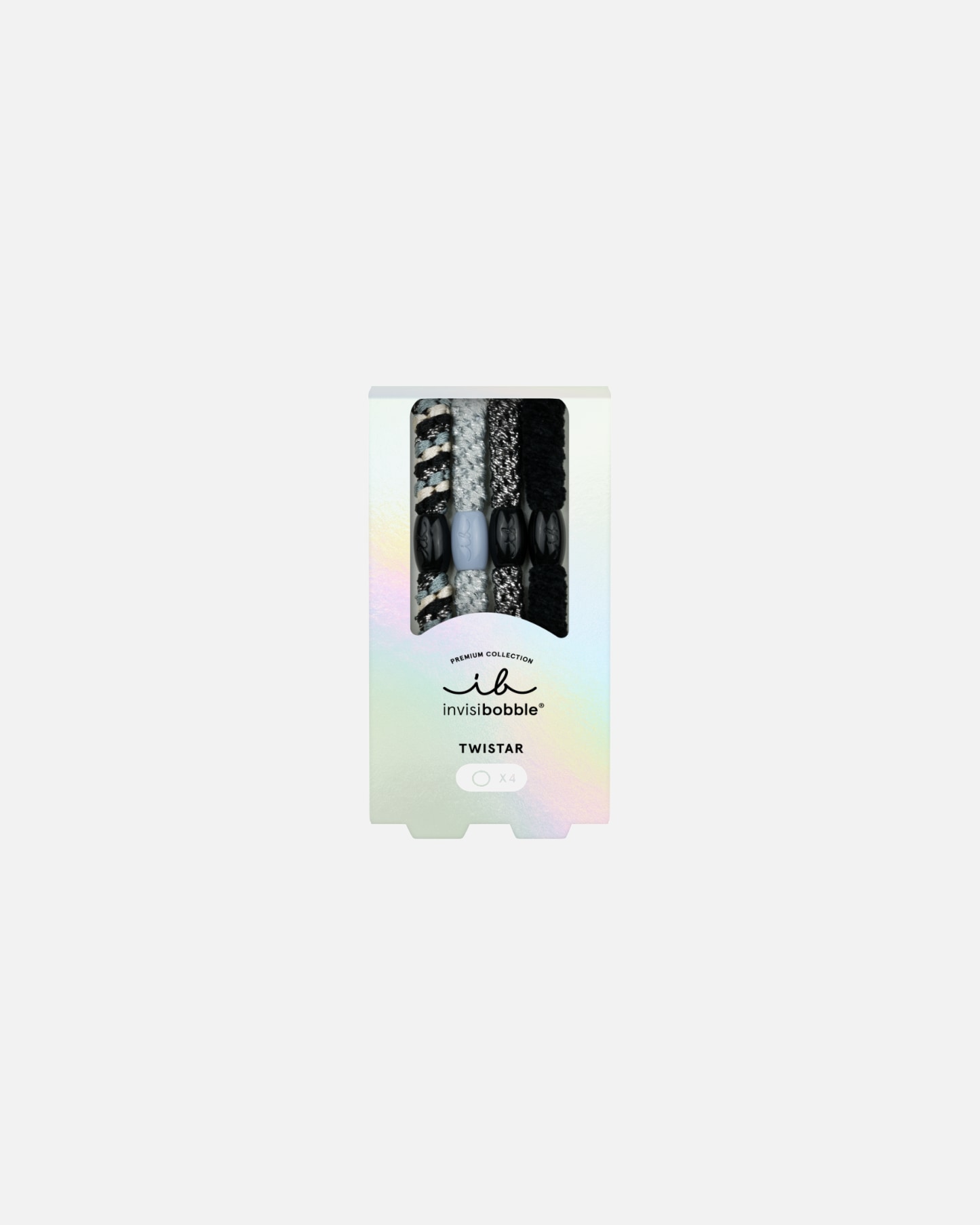 Haargummi für Unisex Invisibobble Default Brand Line Twistar Premium Silver Snatch 1 Stück
