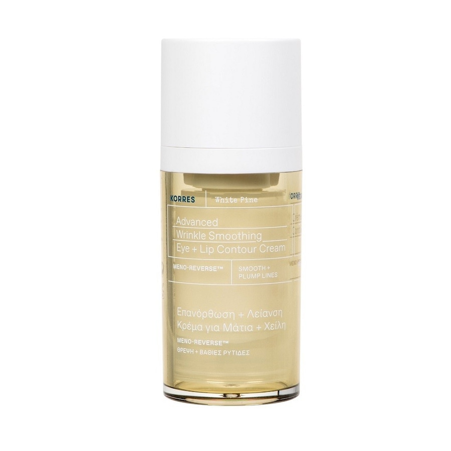KORRES White Pine Glättende Augen- und Lippenkonturcreme Anti-Aging Pflege 15 ml