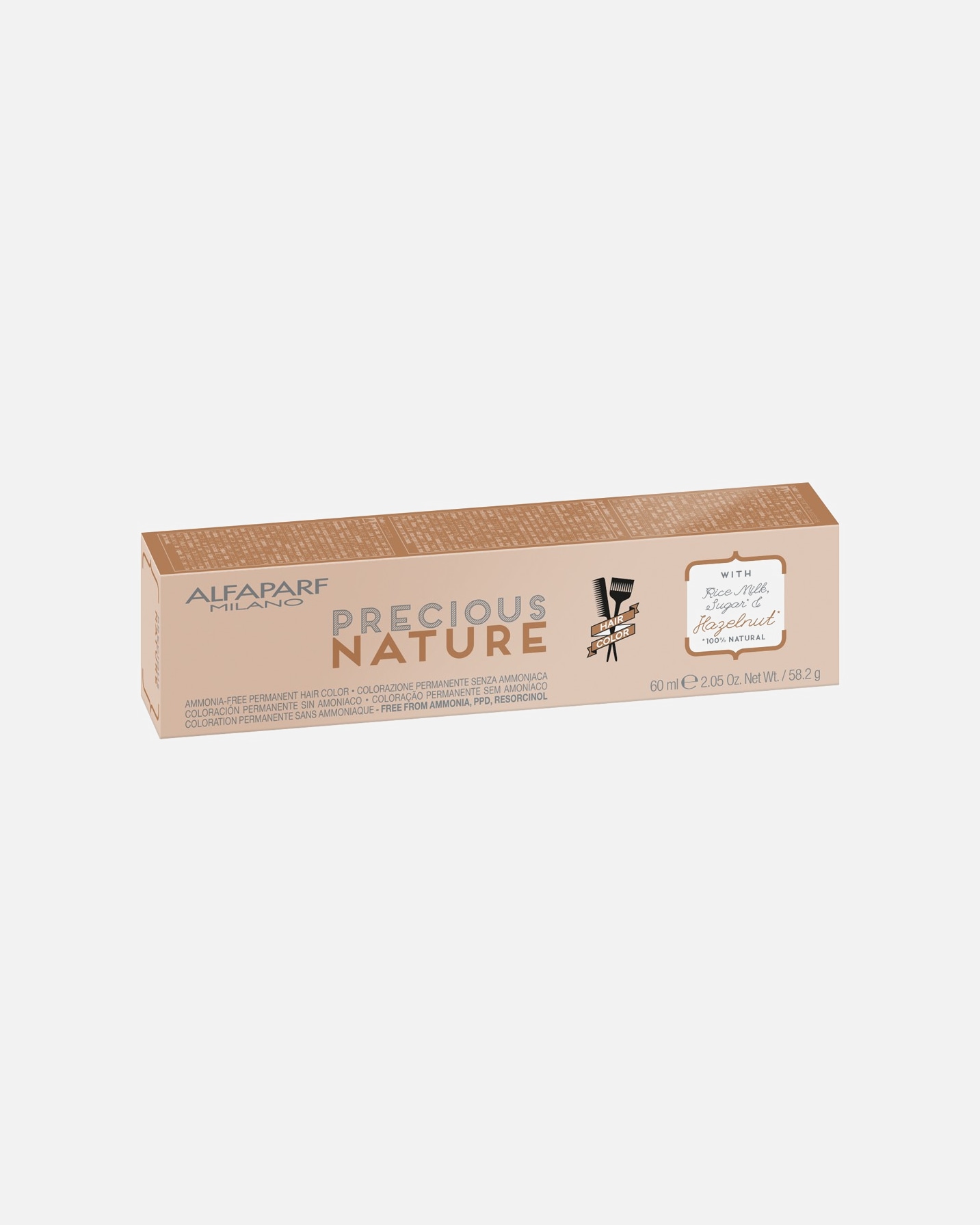 Haarfarbe für Unisex ALFAPARF MILANO Precious Nature Hazelnut 10.21 - HELLBLOND-VIOLETT ASCH