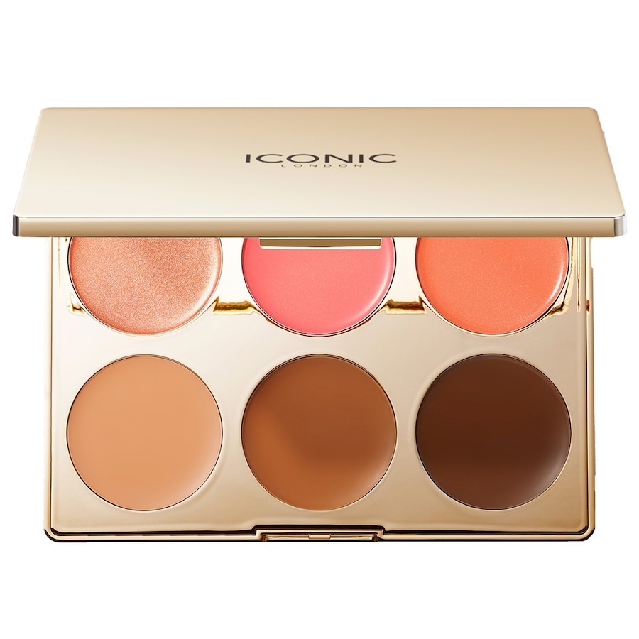 ICONIC LONDON Multi-Use Cream Blush, Bronze and Highlight Palette Highlighter 19.2 g Hellbraun