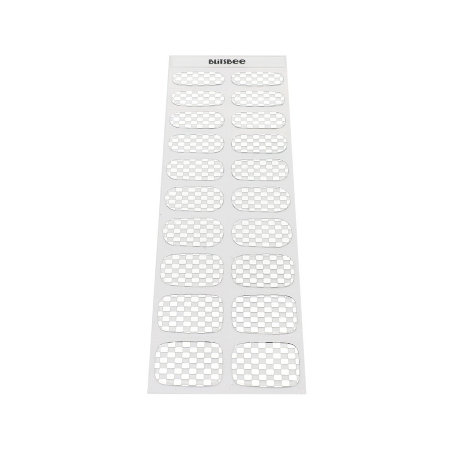 Blitsbee Gel Nail Sticker Disco Fever Nagelsticker DISCO FEVER Weiss