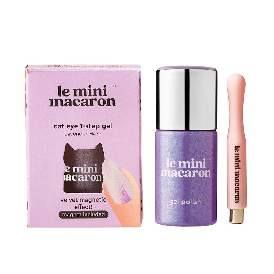 Le Mini Macaron Cat Eye Nagellack-Set Lavender Haze Schwarz
