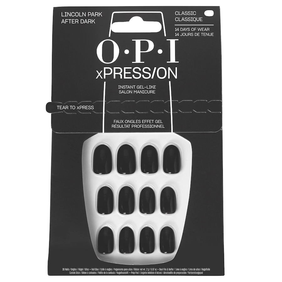 OPI xPRESS/ON Press-On Nägel Lincoln Park After Dark Schwarz
