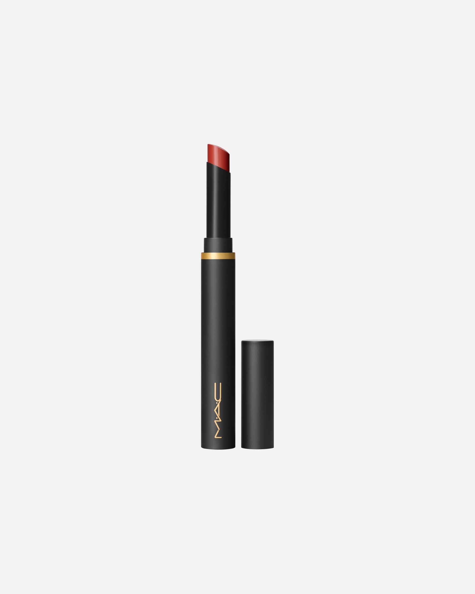 Lippenstift für Unisex MAC Powder Kiss Velvet Blur Slim Stick Devoted to Chili