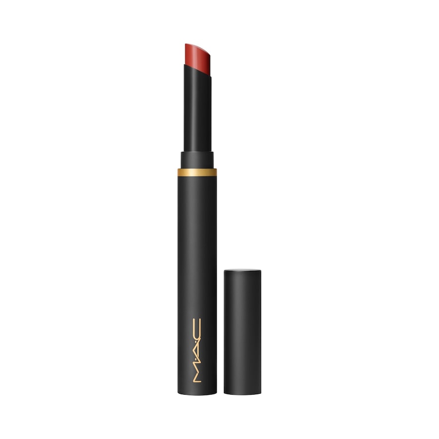 MAC Powder Kiss Velvet Blur Slim Stick Lippenstift Devoted to Chili 2 g Dunkelrot
