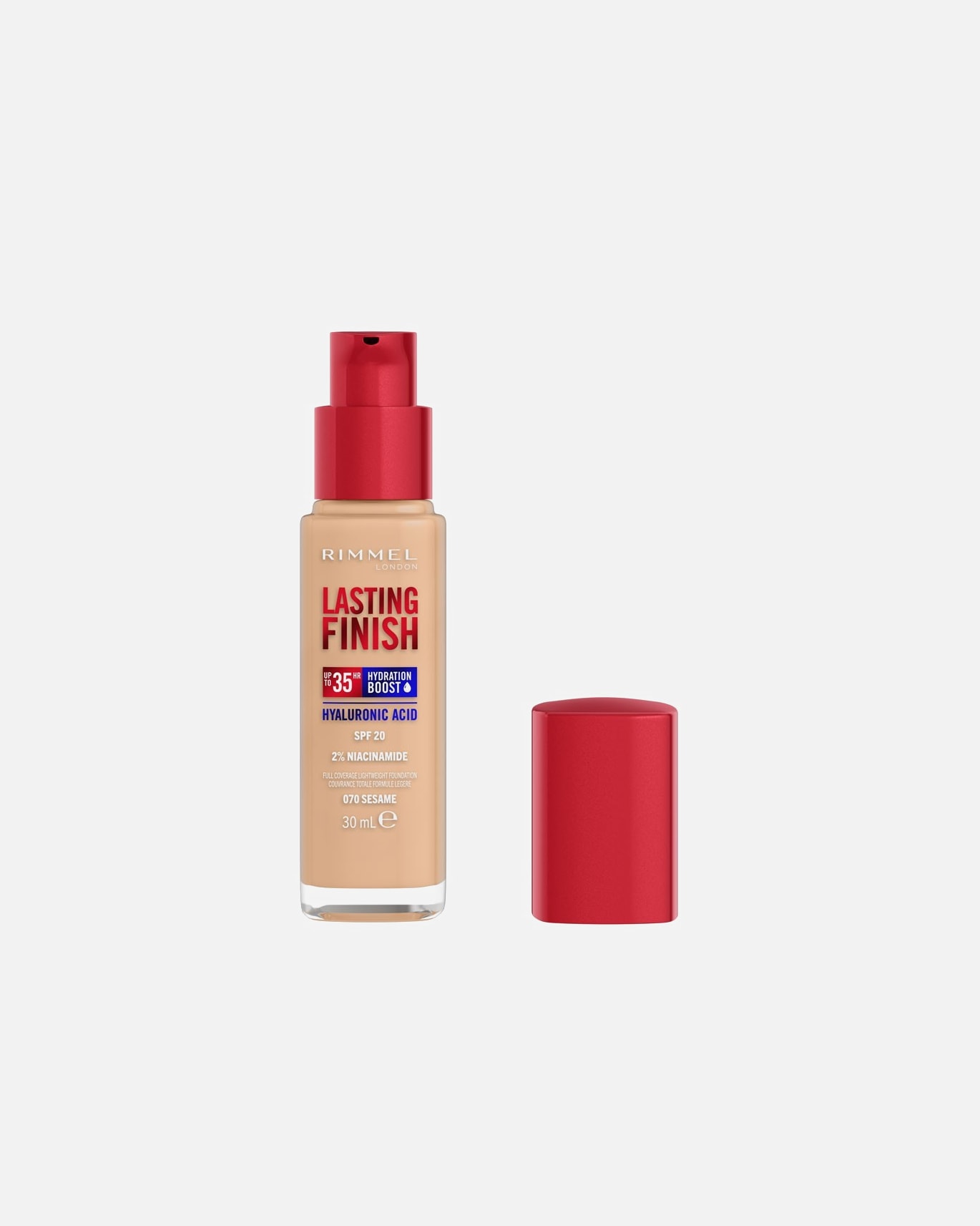 Foundation für Unisex Rimmel London Rimmel Lasting Finish 35h silnie nawilżający i długotrwale kryjący podkład do twarzy z filtrem SPF20 nr 050 Fair Porcelain 30 ml