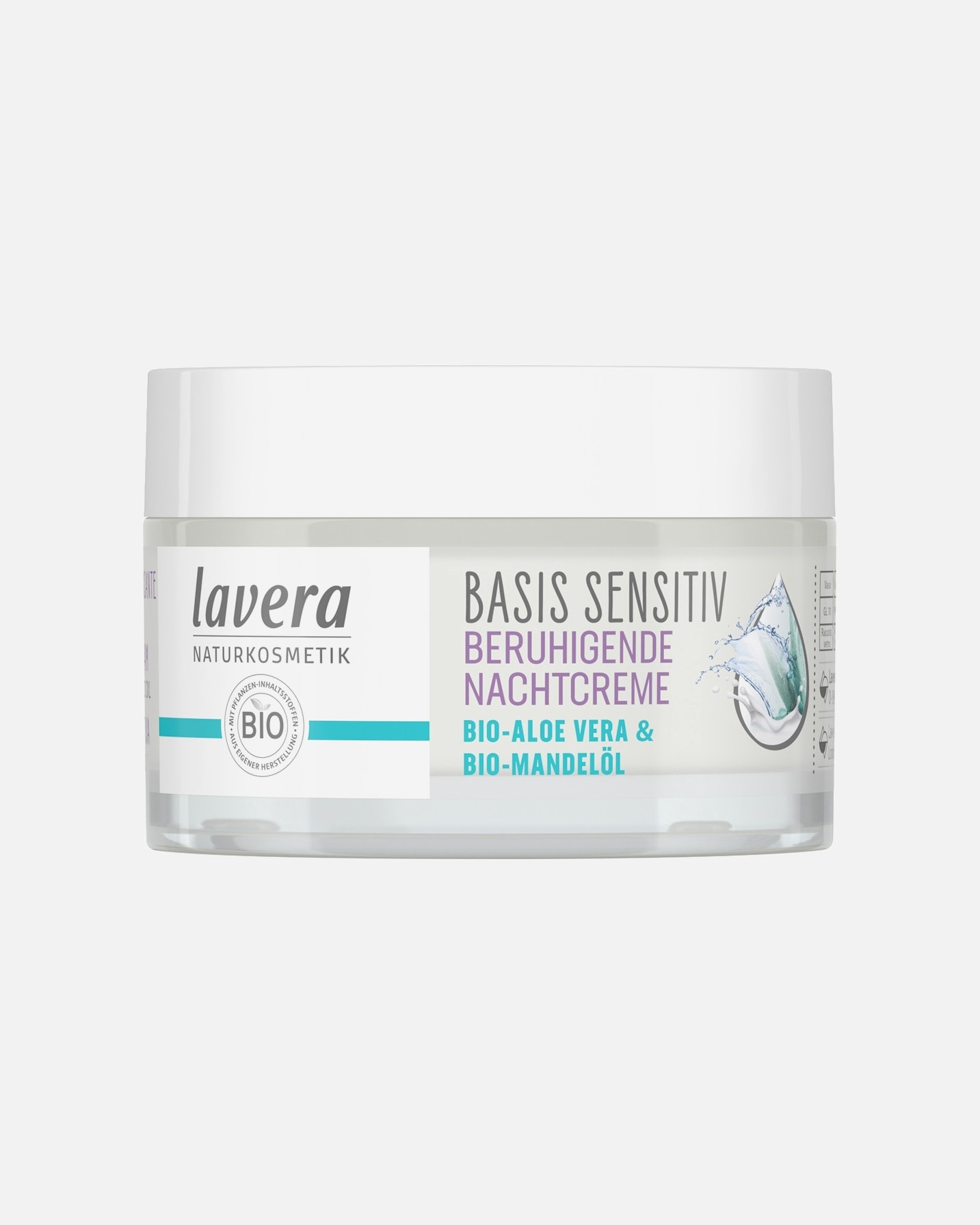 Nachtcreme für Unisex lavera basis sensitiv 50 ml
