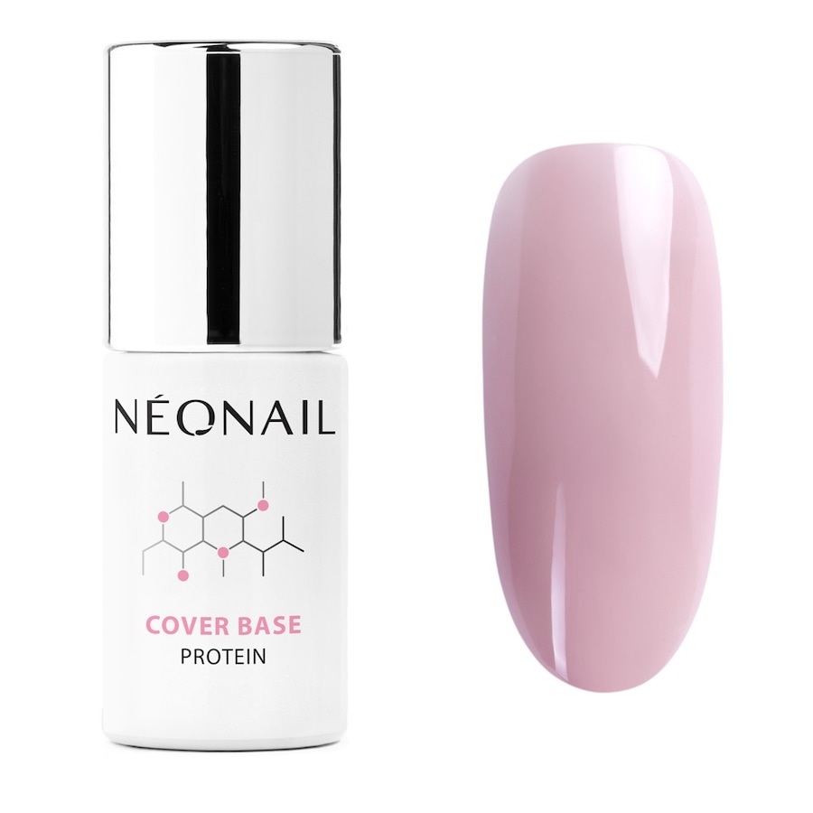 NEONAIL Cover Base Protein UV-Nagellack Light Nude 7.2 ml Silber