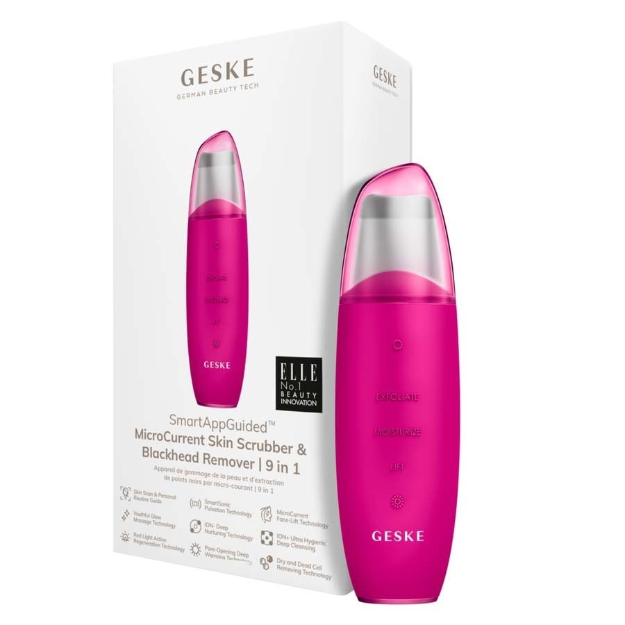 Geske SmartAppGuided MicroCurrent Skin Scrubber & Blackhead Remover 9 in 1 Elektrisches Gesichtsmassagegerät