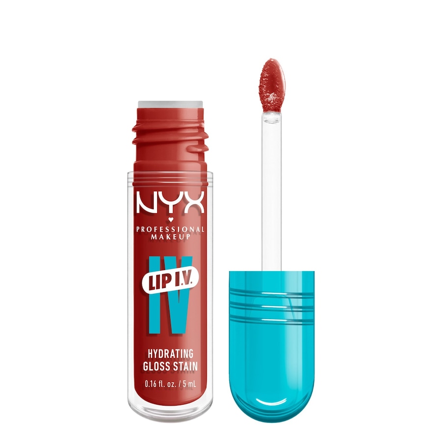 NYX Professional Makeup Lip IV Gloss Serum feuchtigkeitsspendend Lipgloss 12 - BURST THAT TANG 5 ml Braun