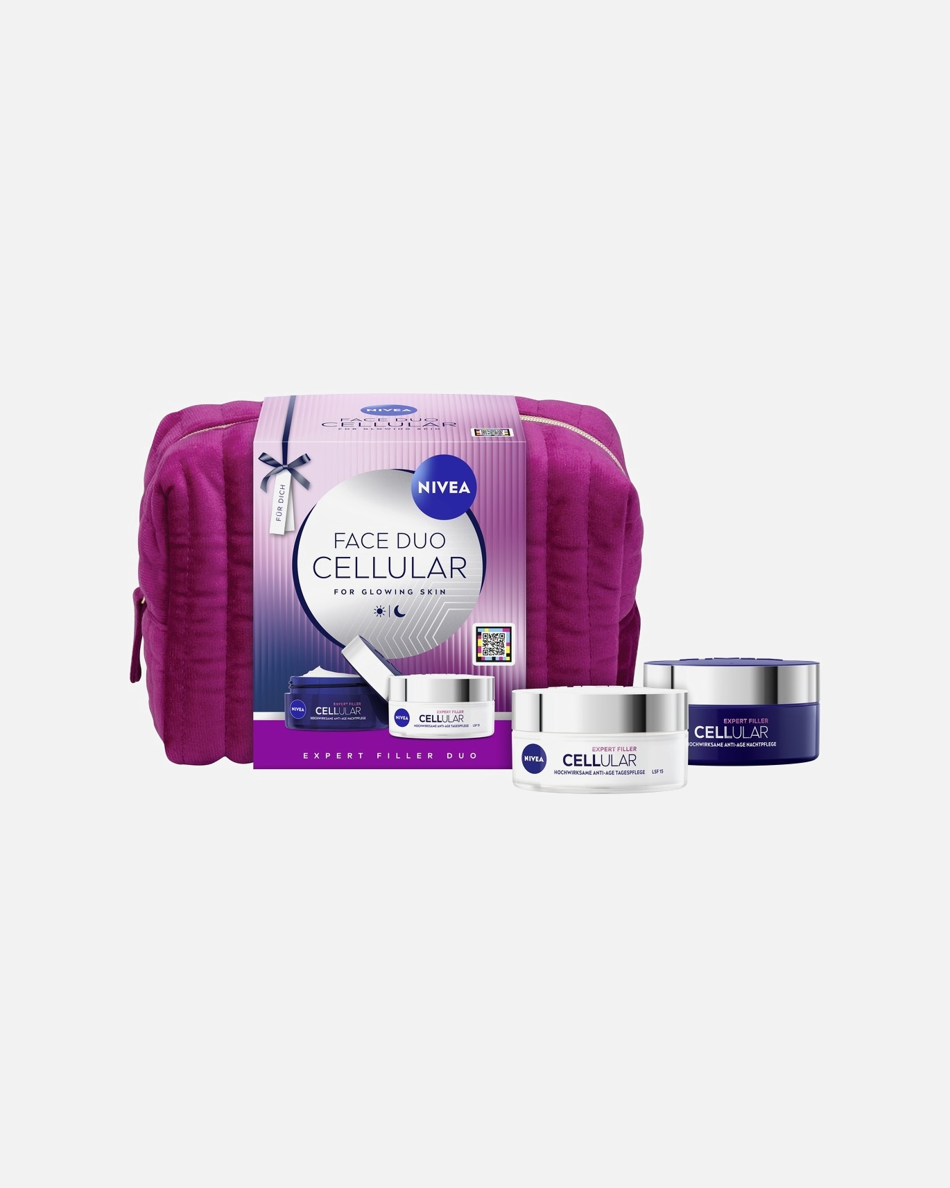 Gesichtspflegeset für Unisex NIVEA Cellular Expert Filler Duo Tagespflege LSF15 und Nachtpflege 1 Stück