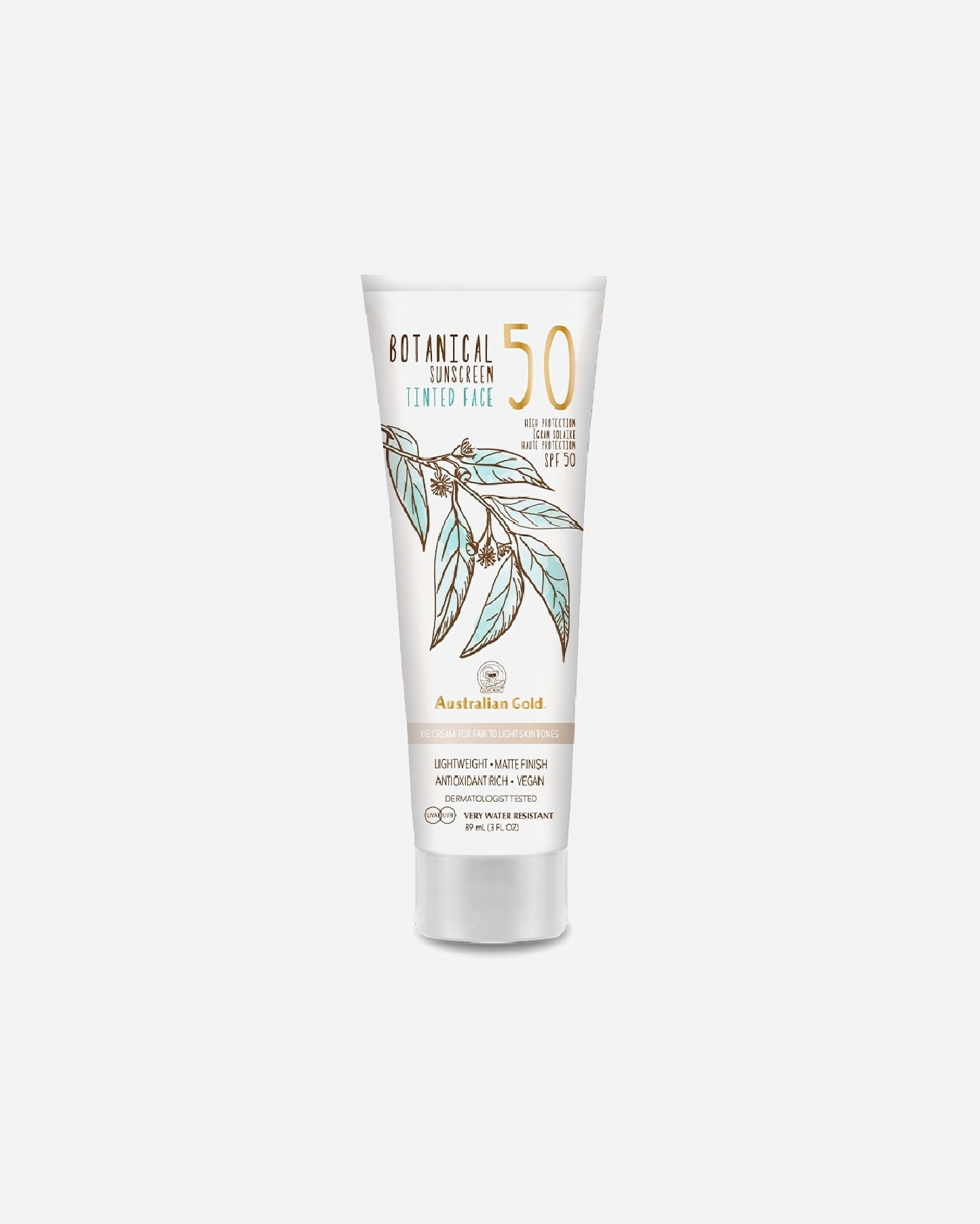 Gesichtslotion für Unisex Australian Gold Botanical Face SPF50 Fair to Light Skin Tones